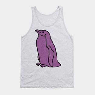 Purple Metallic Penguin Tank Top